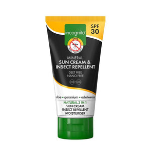 Mineral sunscreen with insect repellent - contains high concentration of plant-based PMD that increases repellent efficacy, Vegan, Green packaging, sugarcane plastic tube, recycable, biodegradable, Deet-Free, singapore